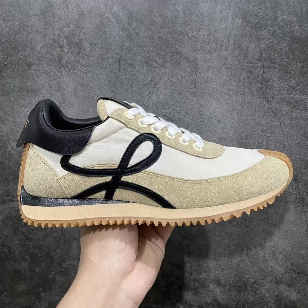 Loewe Beige and Black Sneakers